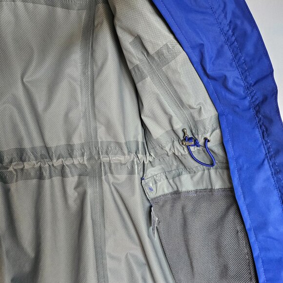 LANDS' END Blue Hooded Windbreaker / Raincoat Jacket, Size XS (2-4) - Picture 5 of 16